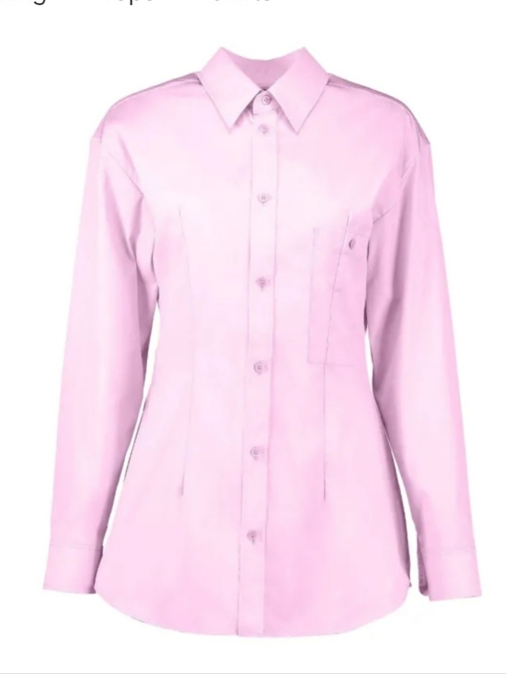 Marni Long Sleeve Button-down Blouse (Size IT 40) Peony